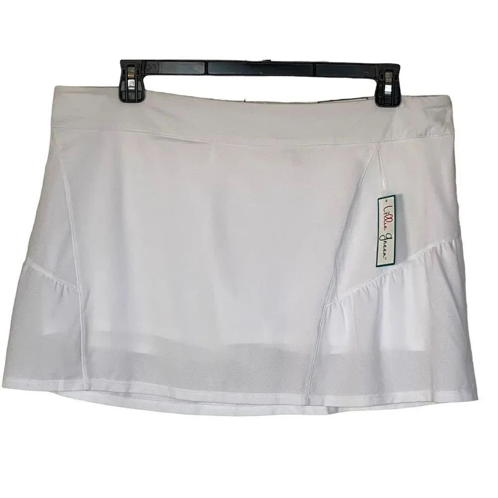 LILLIE GREEN PXLarge SPORTS LENGTH White SKORT